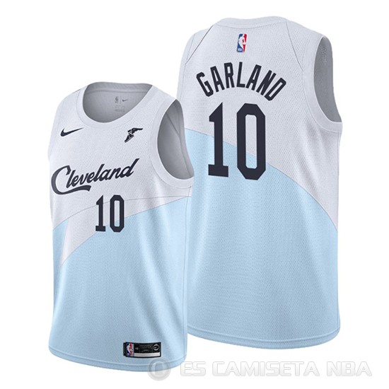 Camiseta Darius Garland #10 Cleveland Cavaliers Earned 2019-20 Azul - Haga un click en la imagen para cerrar